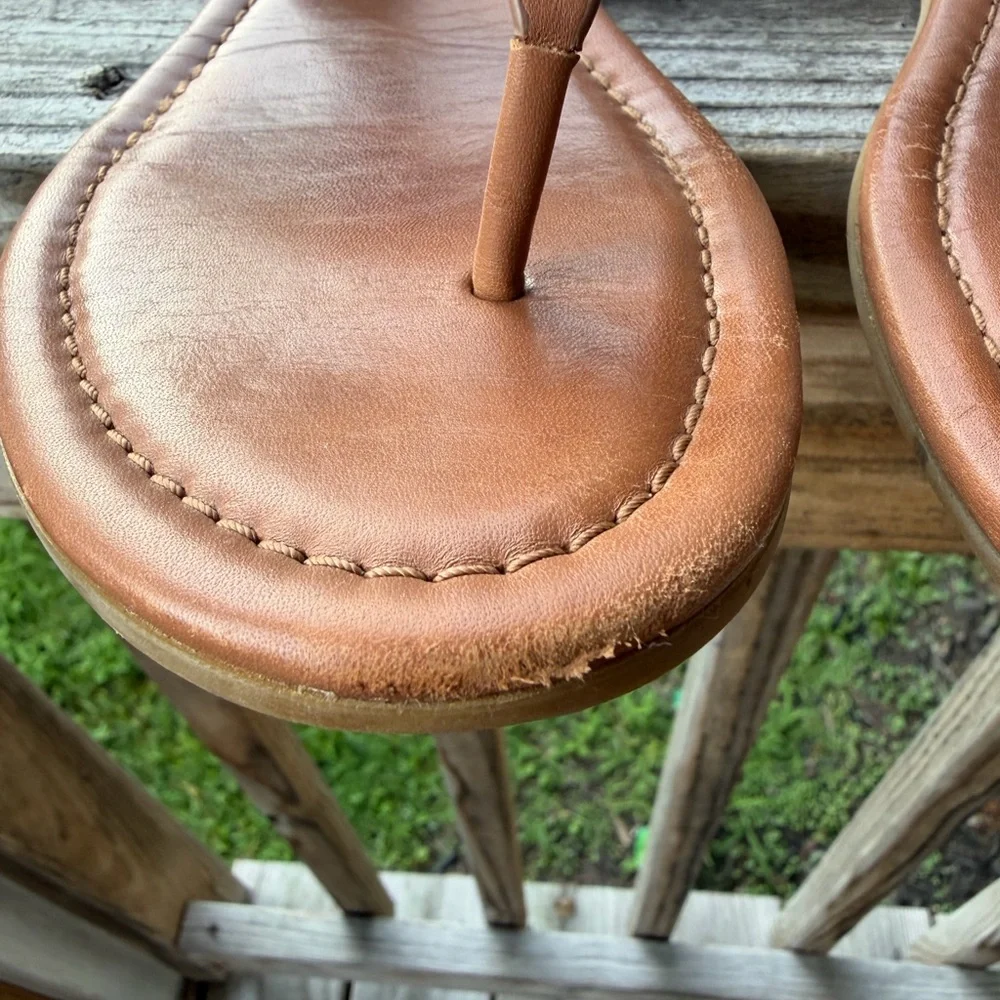 Tan Tory Burch sandals size 10